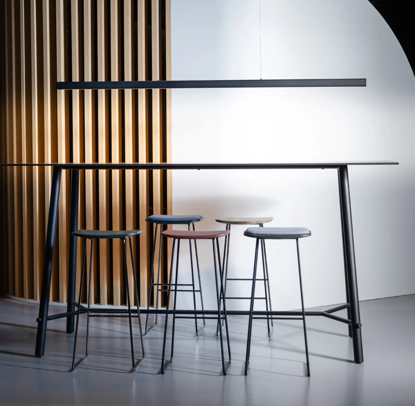 Hanglamp Lyne Zwart 120cm - Giga Meubel