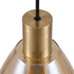 Hanglamp Manuela 4-Lichts Amber Glas - Giga Meubel