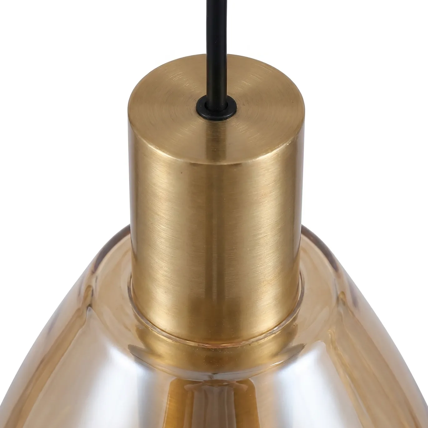 Hanglamp Manuela 4-Lichts Amber Glas - Giga Meubel