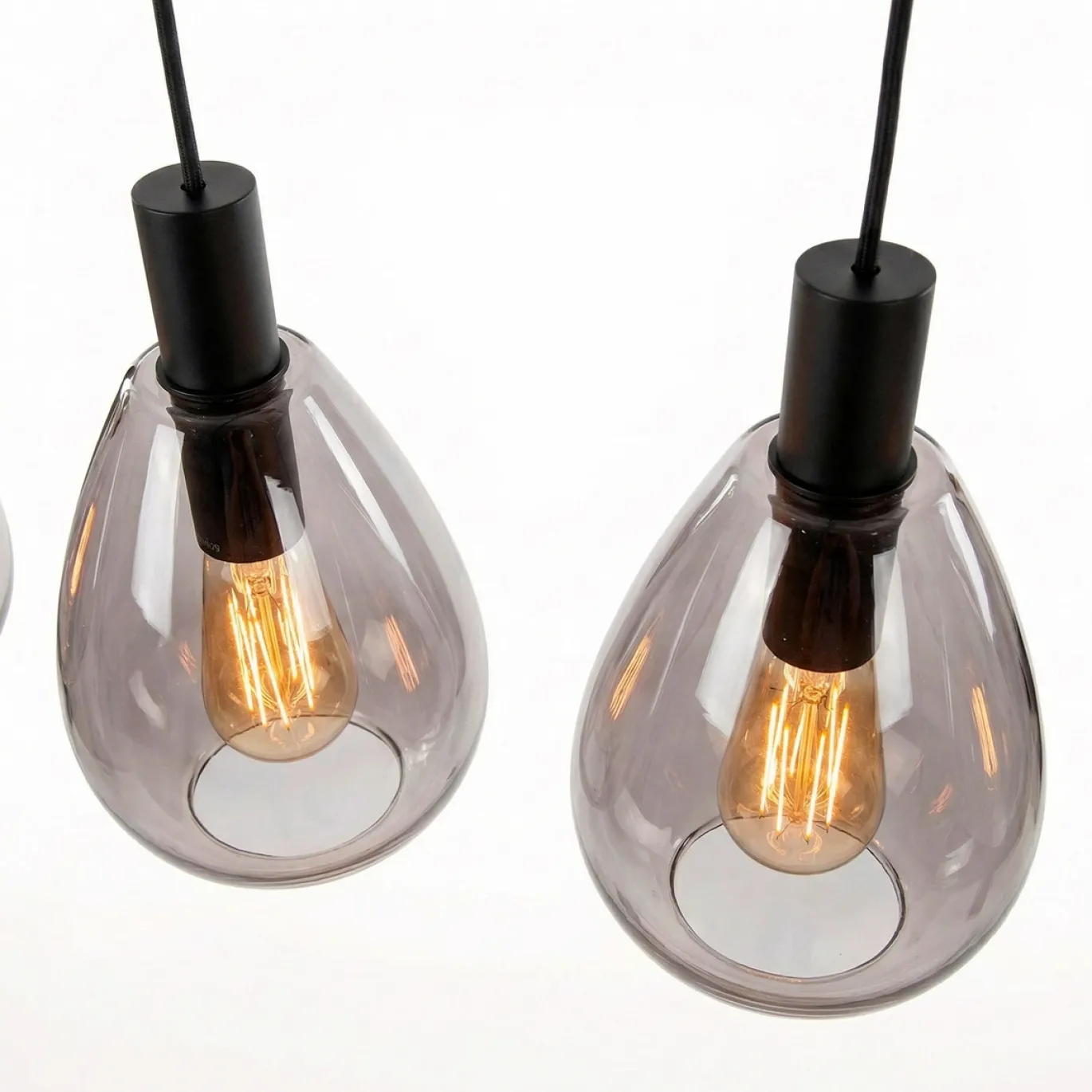 Hanglamp Manuela 4-Lichts Smoke Glas - Giga Meubel