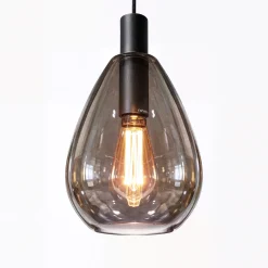Hanglamp Manuela 4-Lichts Smoke Glas - Giga Meubel