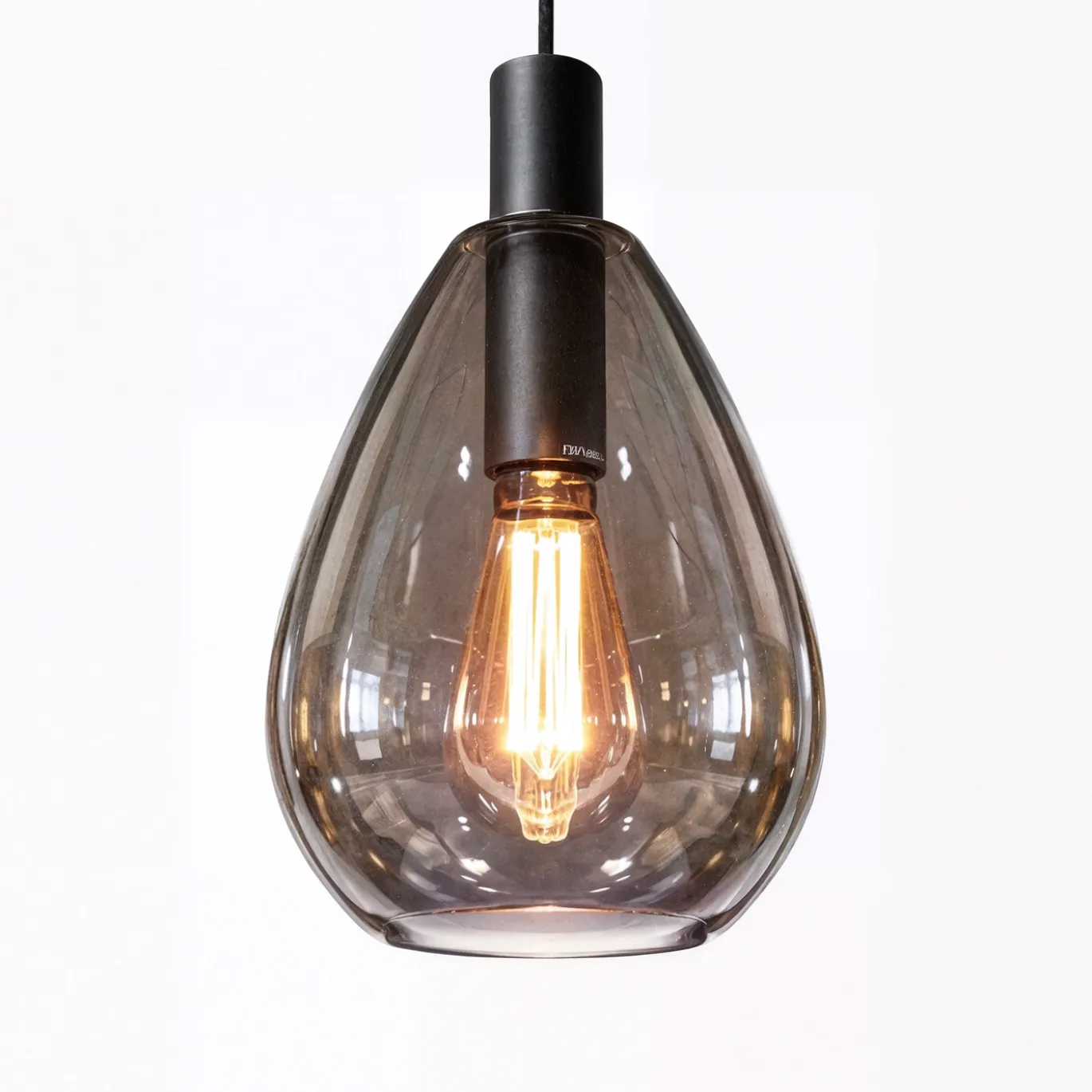Hanglamp Manuela 4-Lichts Smoke Glas - Giga Meubel