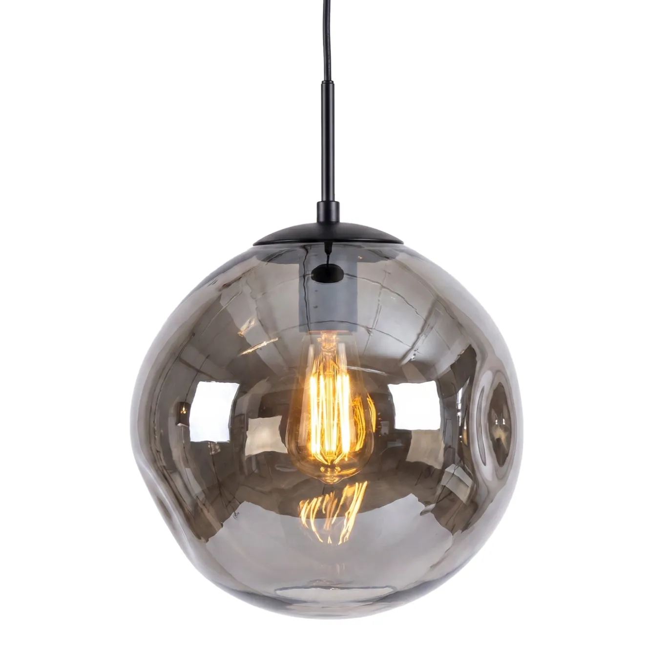 Hanglamp Mats 1-Lichts Smoke Glas - Giga Meubel