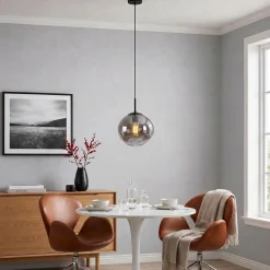 Hanglamp Mats 1-Lichts Smoke Glas - Giga Meubel