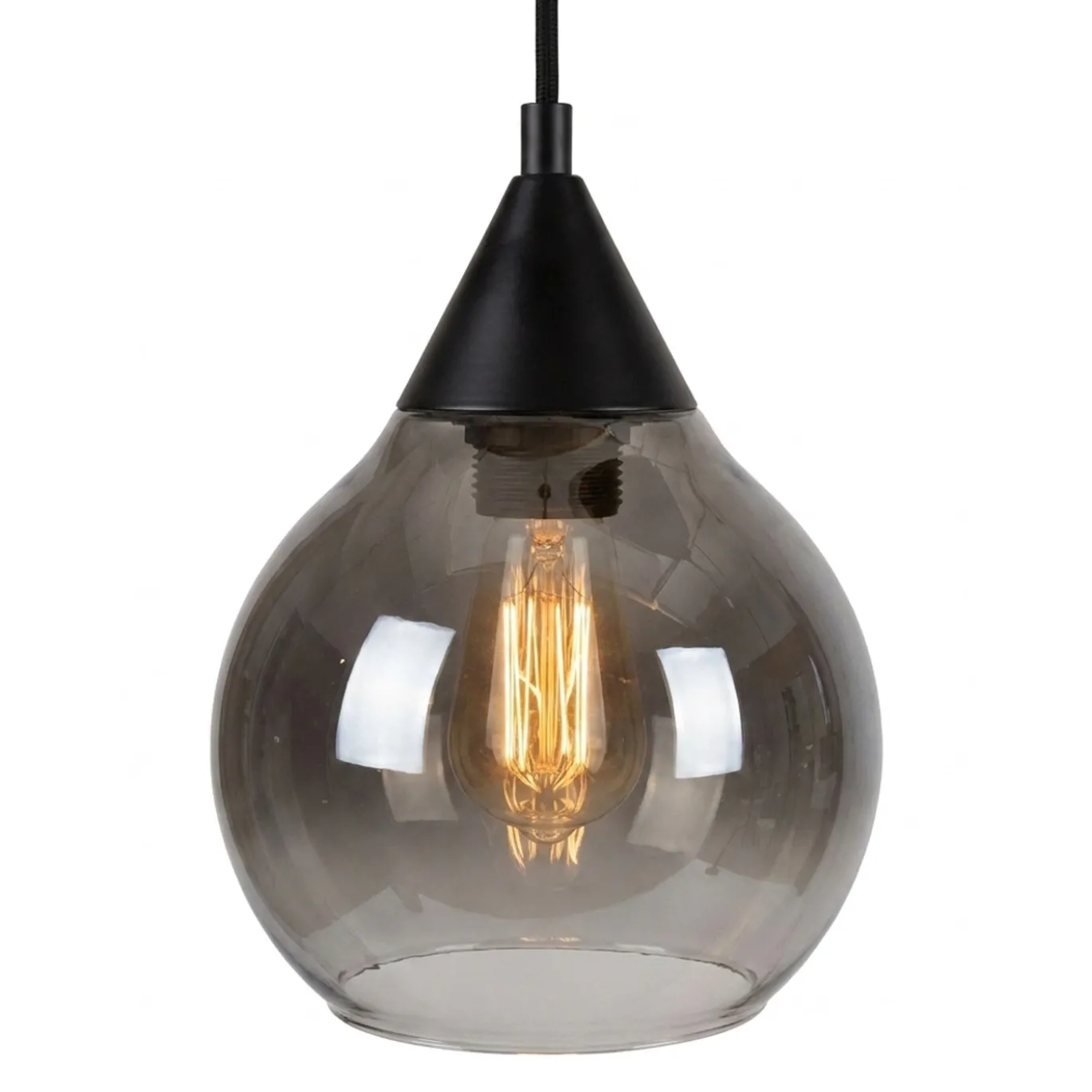 Hanglamp Mees 8-Lichts Smoke Glas - Giga Meubel