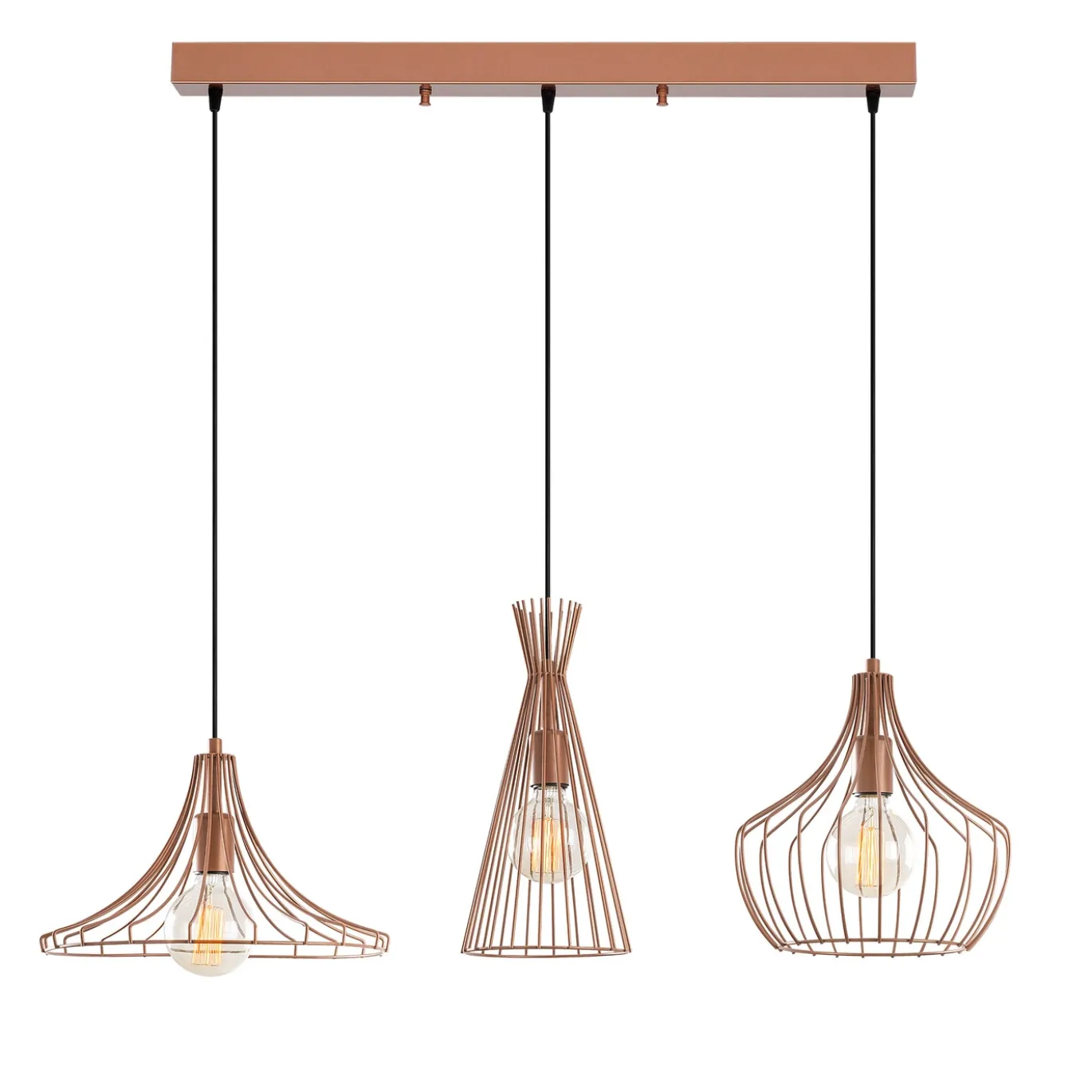 Hanglamp Mezopotamya Koper 3-Lichts