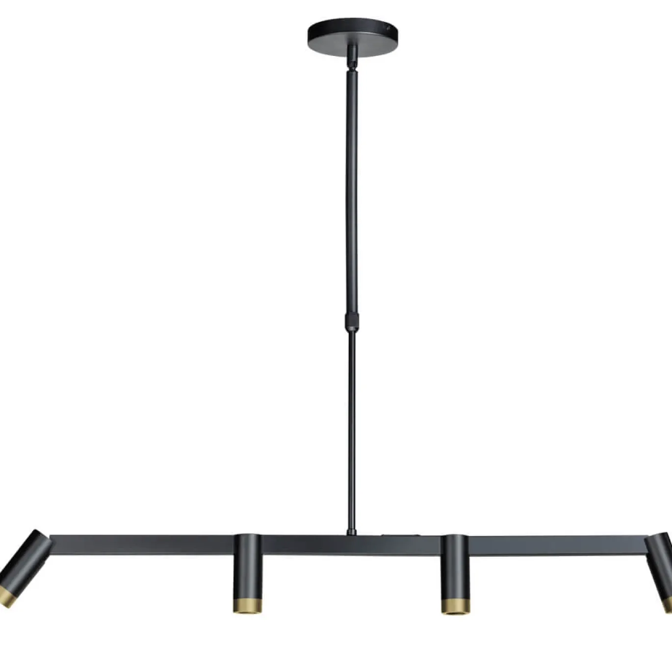 Hanglamp Miller Zwart 4-Lichts - Giga Meubel