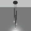 Hanglamp Mozaica 3-Lichts Getrapt Zwart/Chrome - Giga Meubel