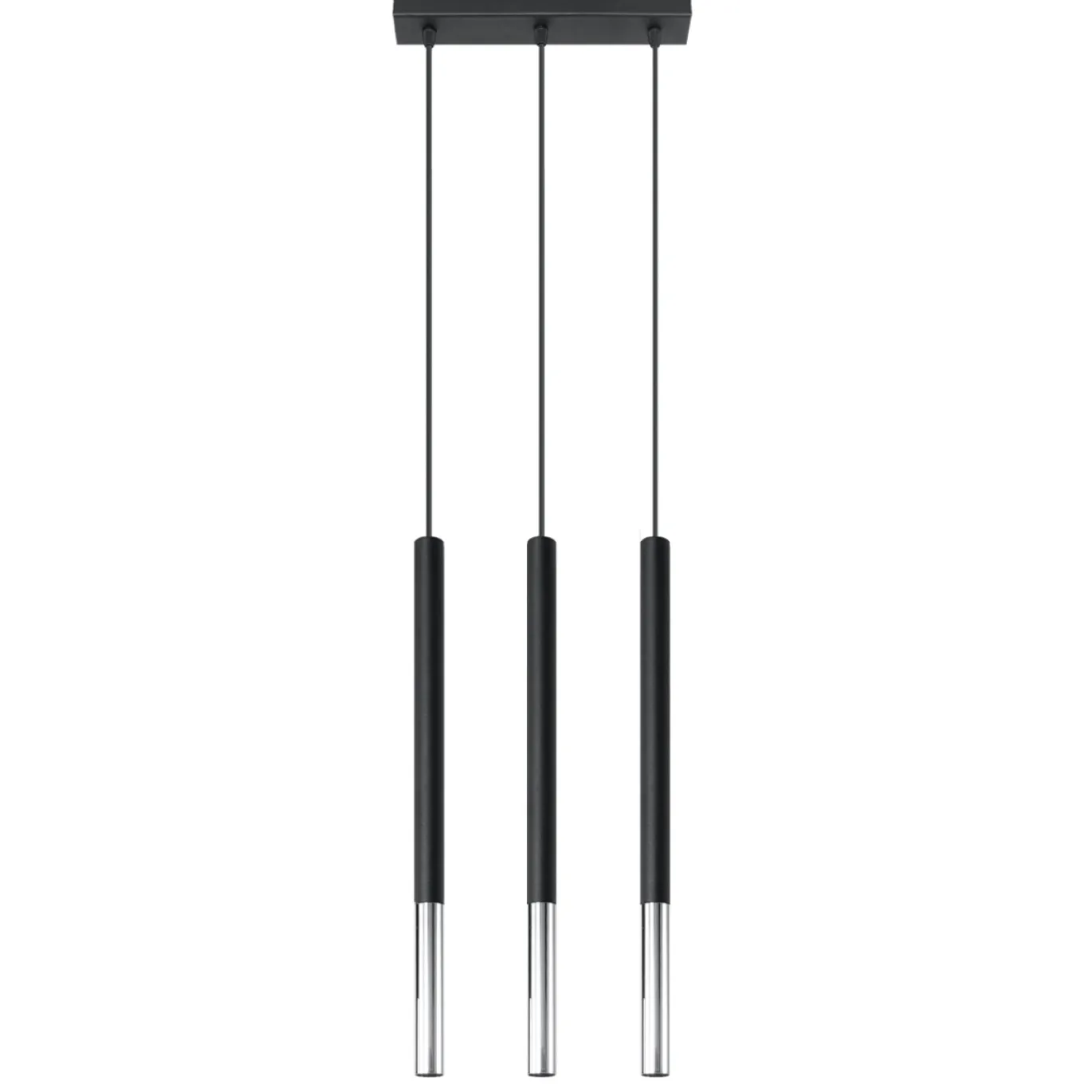 Hanglamp Mozaica 3-Lichts Zwart/Chrome - Giga Meubel