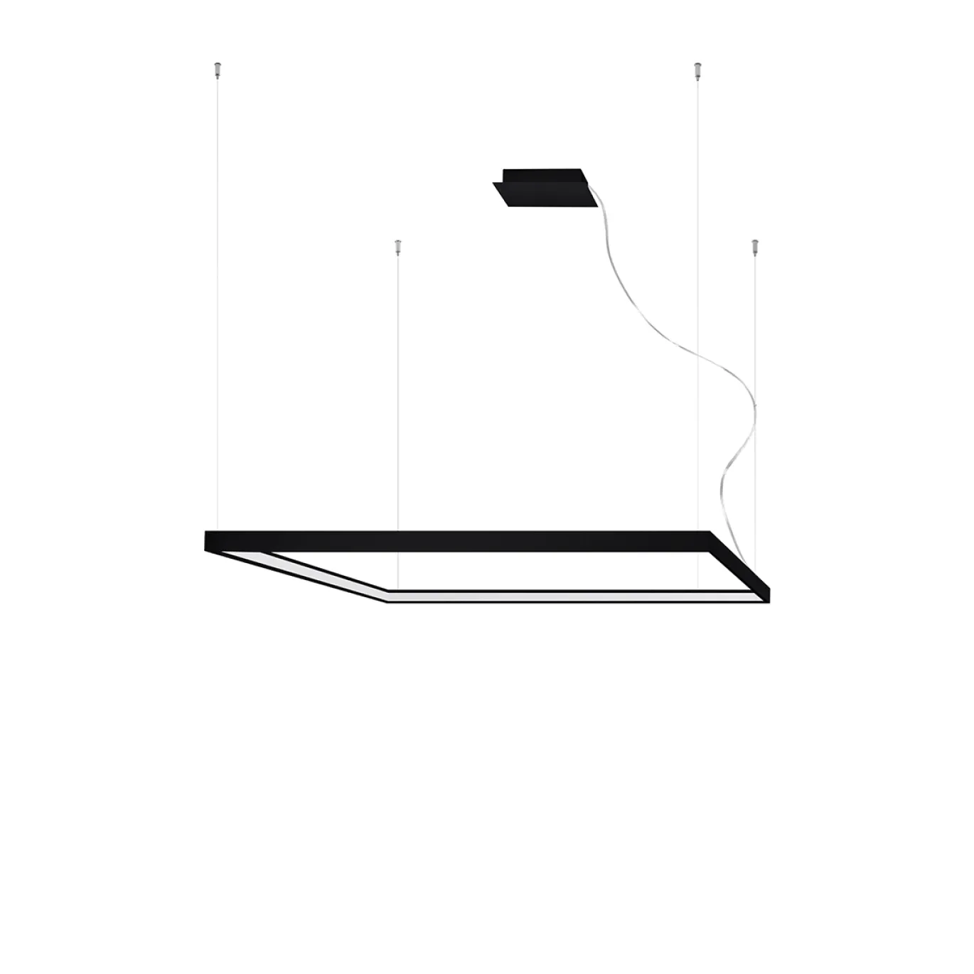 Hanglamp Nelya L Zwart 3000K - Giga Meubel