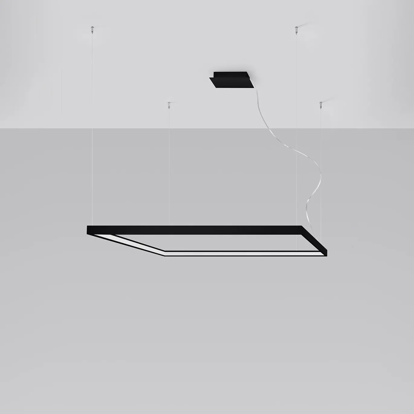 Hanglamp Nelya L Zwart 3000K - Giga Meubel