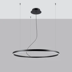 Hanglamp Oda Zwart LED Ø80cm - Giga Meubel