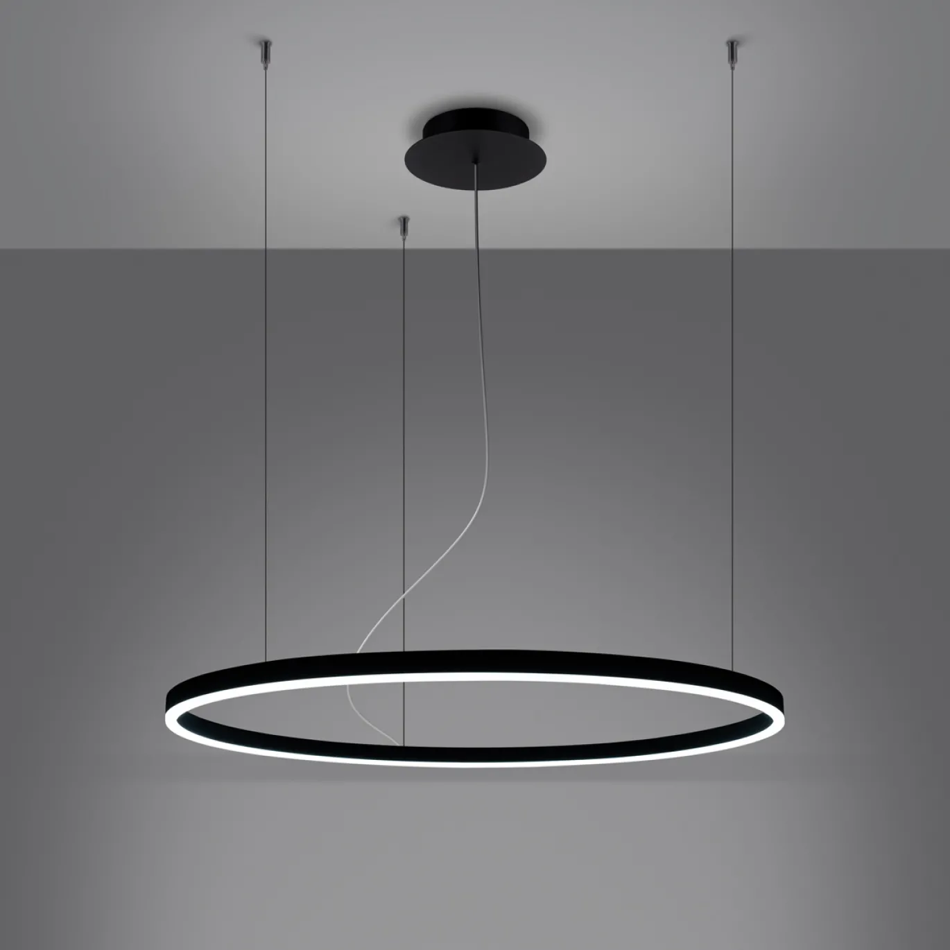 Hanglamp Oda Zwart LED Ø80cm - Giga Meubel