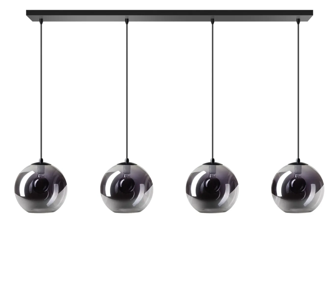 Hanglamp Orb 4-Lichts Smoke Glas - Giga Meubel