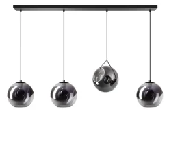 Hanglamp Orb 4-Lichts Smoke Glas - Giga Meubel
