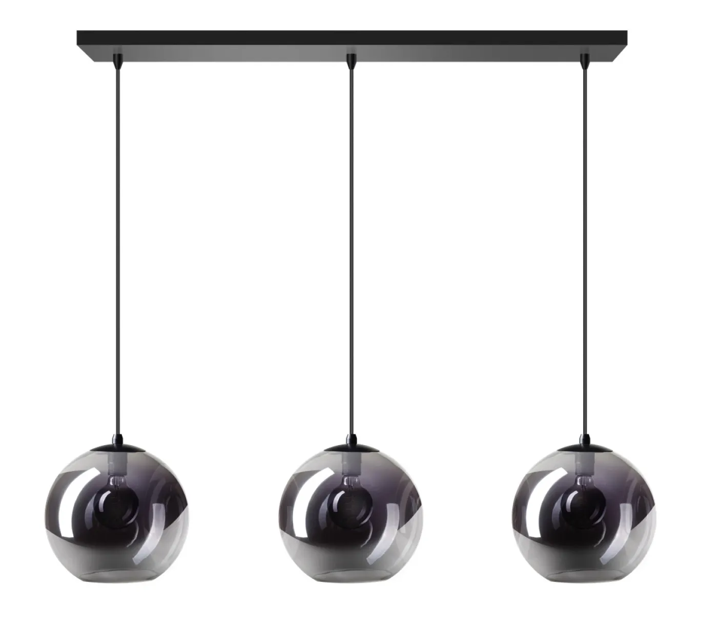 Hanglamp Orb 3-Lichts Smoke Glas - Giga Meubel