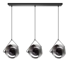 Hanglamp Orb 3-Lichts Smoke Glas - Giga Meubel