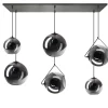Hanglamp Orb 6-Lichts Smoke Glas - Giga Meubel