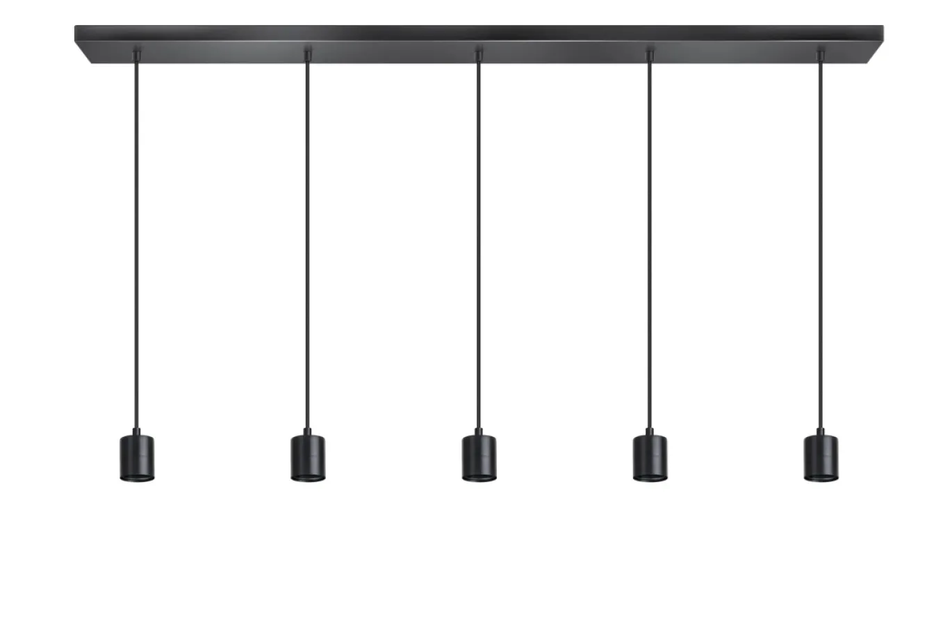 Hanglamp Origin 5-Lichts Zwart - Giga Meubel