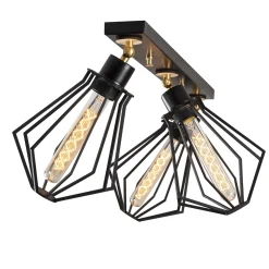 Hanglamp Oylat 3-Lichts Zwart