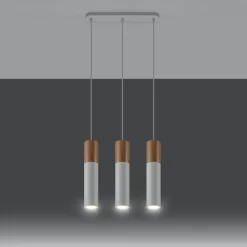 Hanglamp Pablo 3-Lichts Wit - Giga Meubel