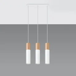 Hanglamp Pablo 3-Lichts Wit - Giga Meubel