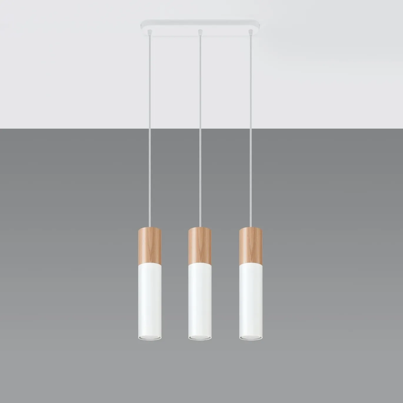 Hanglamp Pablo 3-Lichts Wit - Giga Meubel