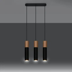 Hanglamp Pablo 3-Lichts Zwart - Giga Meubel