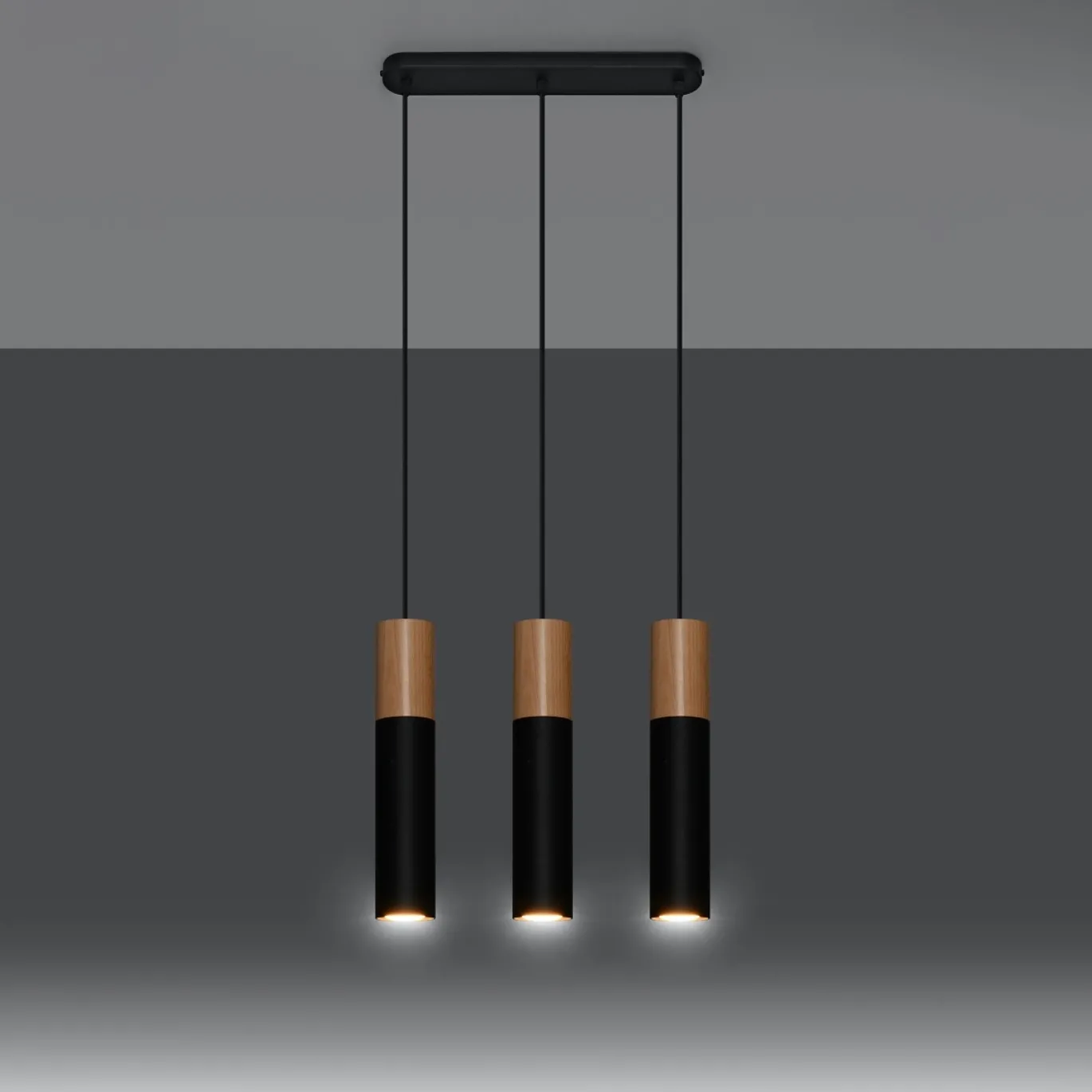 Hanglamp Pablo 3-Lichts Zwart - Giga Meubel