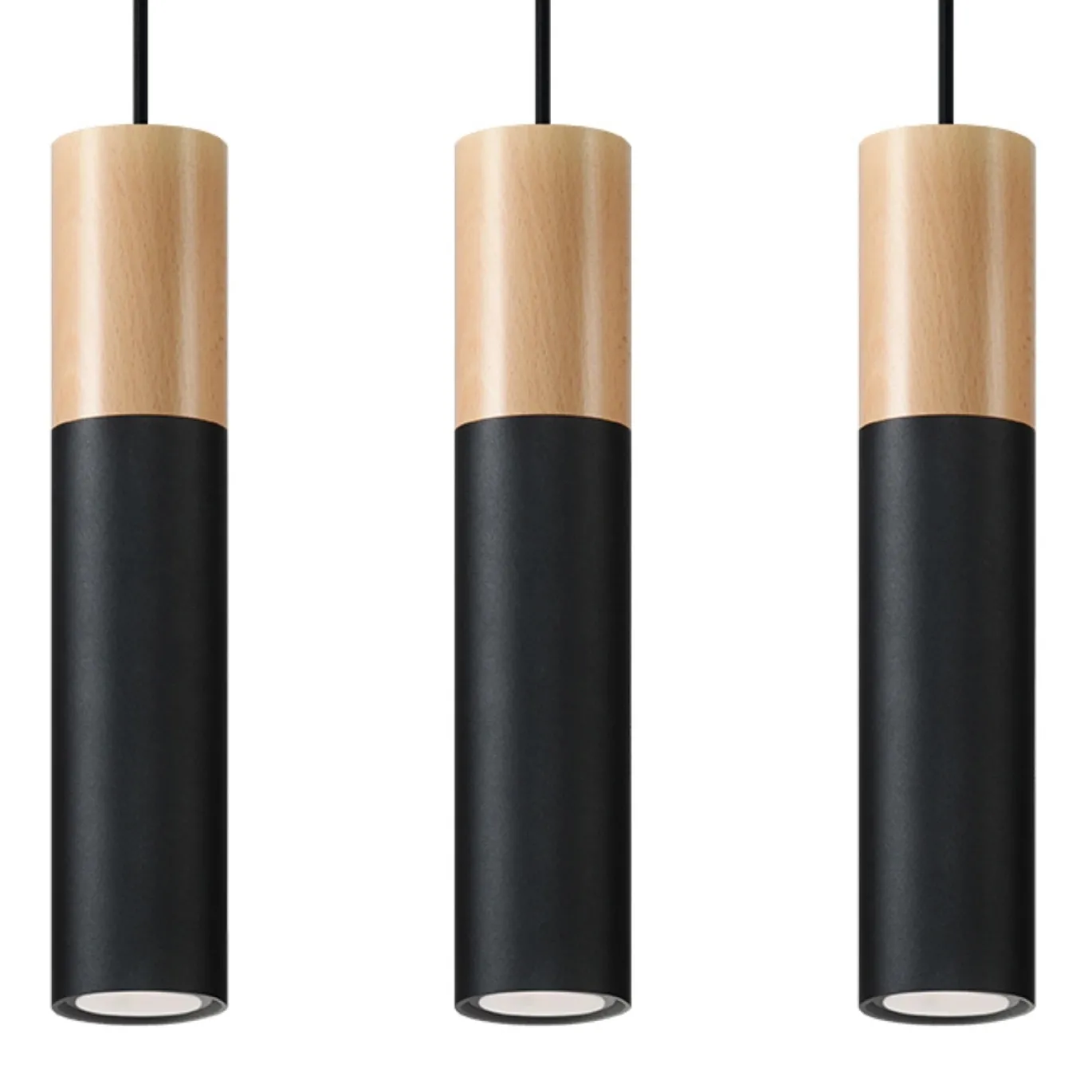 Hanglamp Pablo 3-Lichts Zwart - Giga Meubel