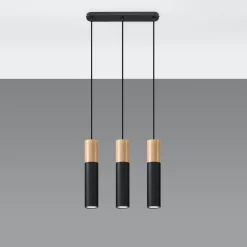 Hanglamp Pablo 3-Lichts Zwart - Giga Meubel