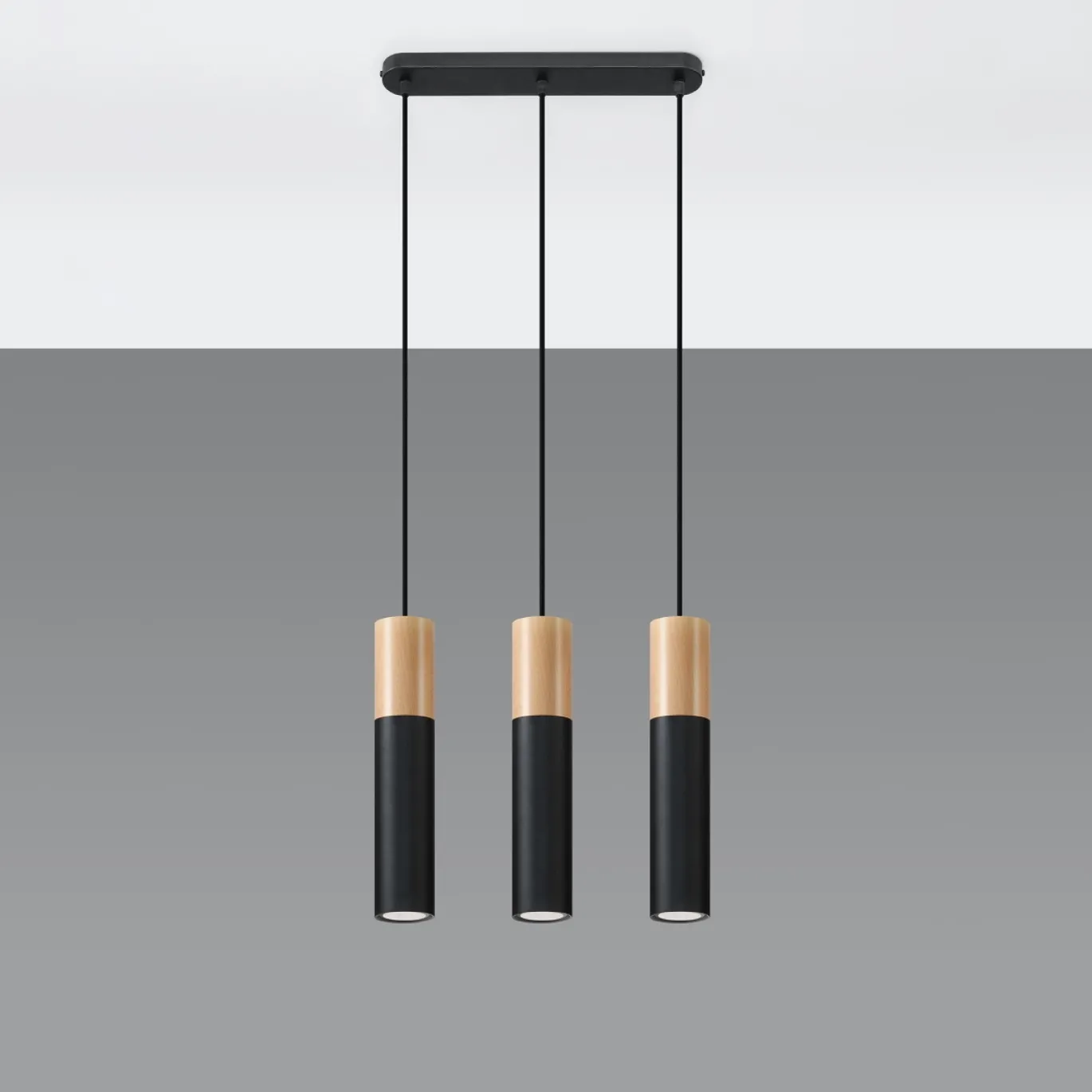 Hanglamp Pablo 3-Lichts Zwart - Giga Meubel