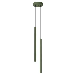 Hanglamp Pastelo 2-Lichts Getrapt Olijfgroen - Giga Meubel