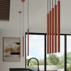 Hanglamp Pastelo 2-Lichts Getrapt Oker - Giga Meubel