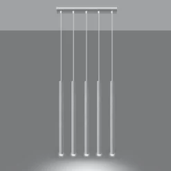 Hanglamp Pastelo 5-Lichts Wit - Giga Meubel