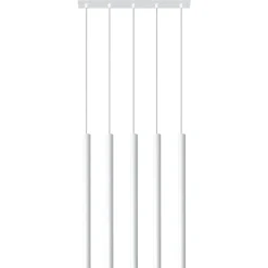 Hanglamp Pastelo 5-Lichts Wit - Giga Meubel