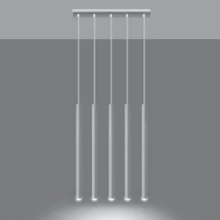 Hanglamp Pastelo 5-Lichts Wit - Giga Meubel