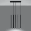 Hanglamp Pastelo 5-Lichts Zwart - Giga Meubel