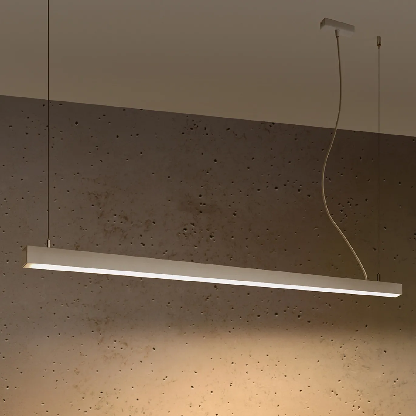 Hanglamp Pinne Wit 3000K 150cm - Giga Meubel