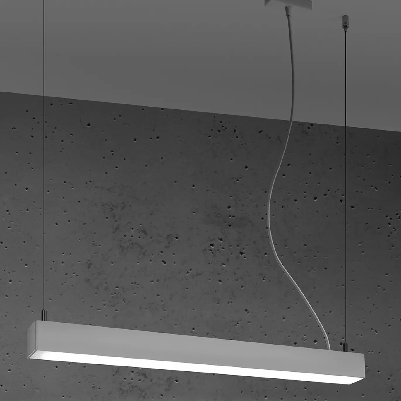 Hanglamp Pinne Wit 4000K 67cm - Giga Meubel