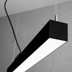 Hanglamp Pinne Zwart 3000K 90cm - Giga Meubel