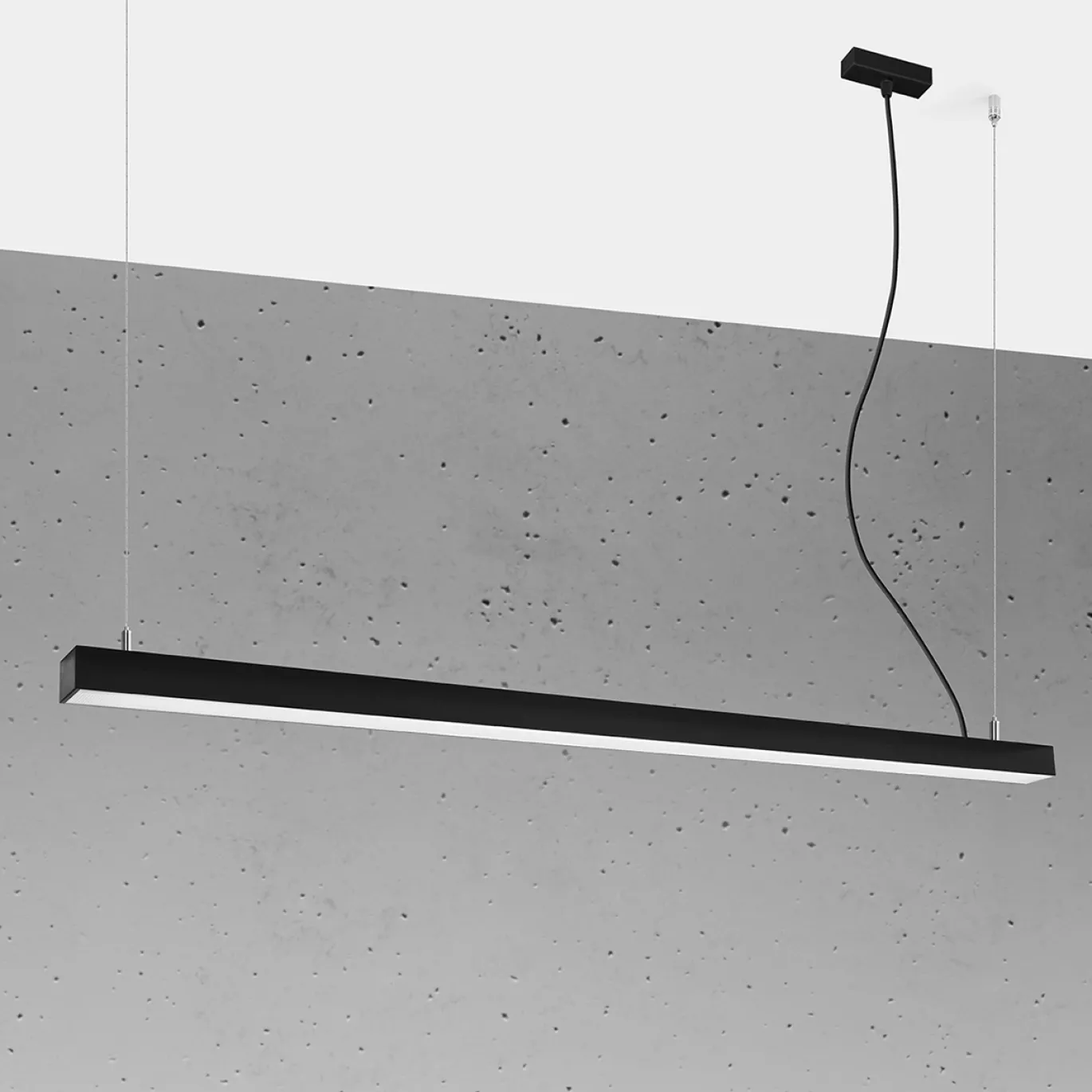 Hanglamp Pinne Zwart 3000K 150cm - Giga Meubel