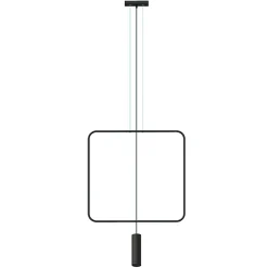 Hanglamp Rana 1-Lichts Zwart - Giga Meubel