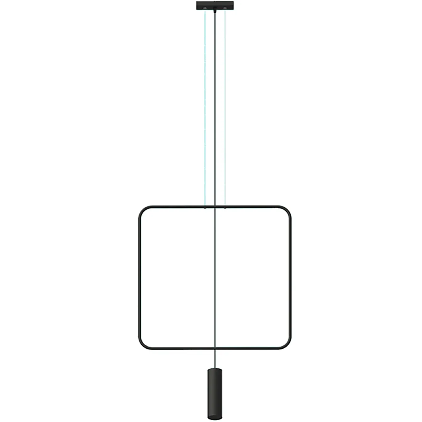 Hanglamp Rana 1-Lichts Zwart - Giga Meubel