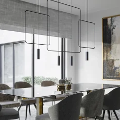 Hanglamp Rana 1-Lichts Zwart - Giga Meubel