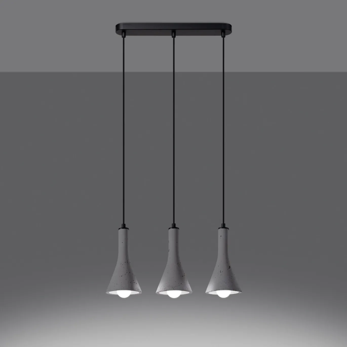 Hanglamp Rea 3-Lichts Beton - Giga Meubel