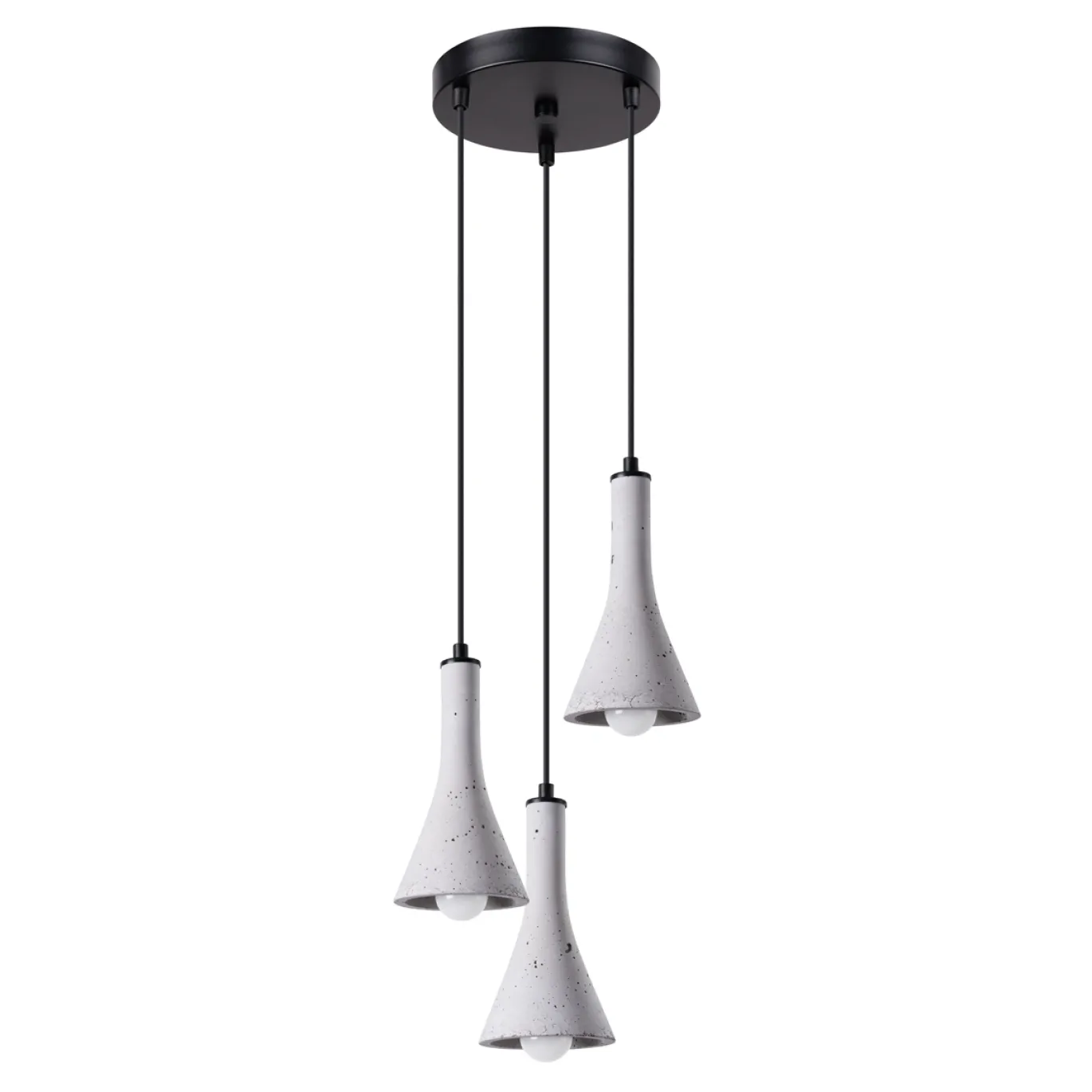 Hanglamp Rea 3-Lichts Getrapt Beton - Giga Meubel
