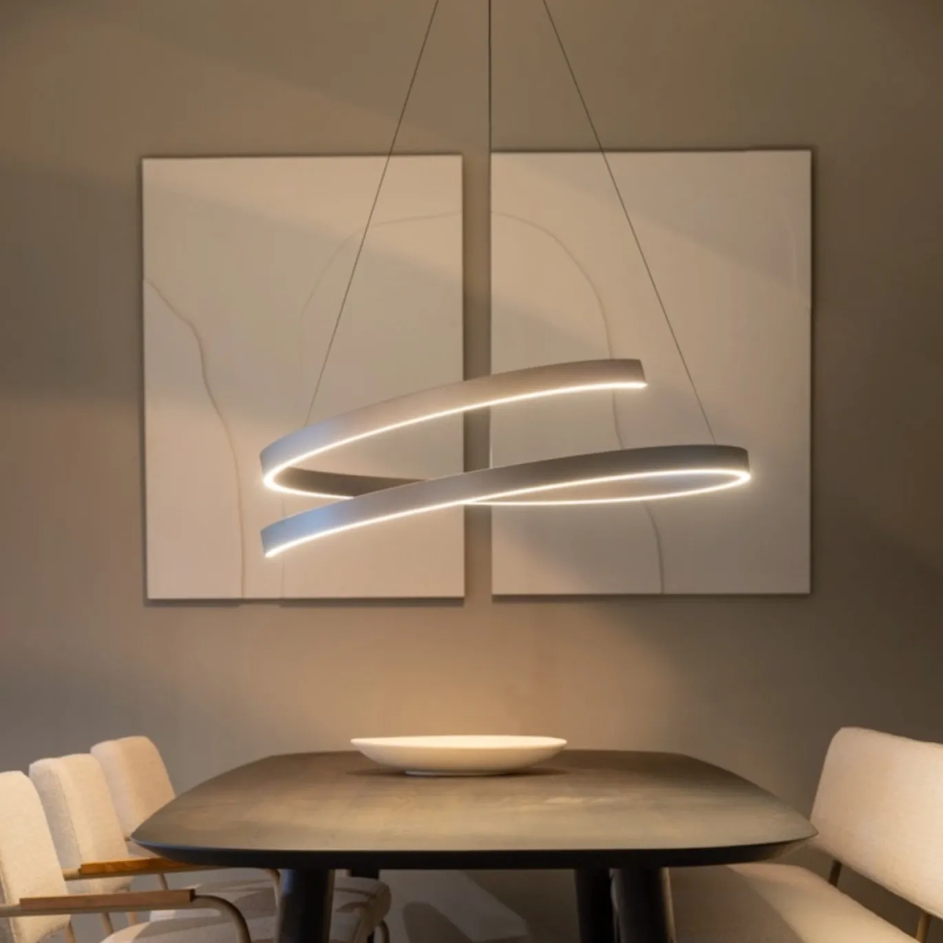Hanglamp Remona Champagne Dimbaar Ø80cm - Giga Meubel