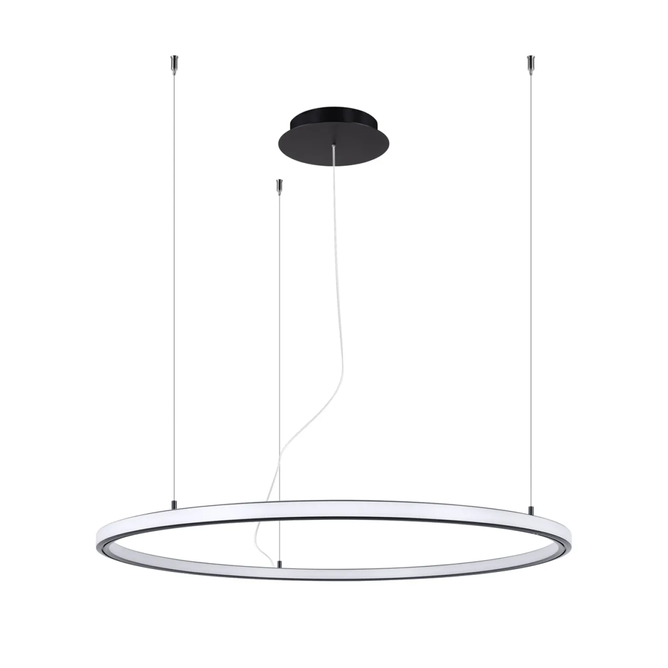Hanglamp Risa Zwart LED Ø80cm - Giga Meubel