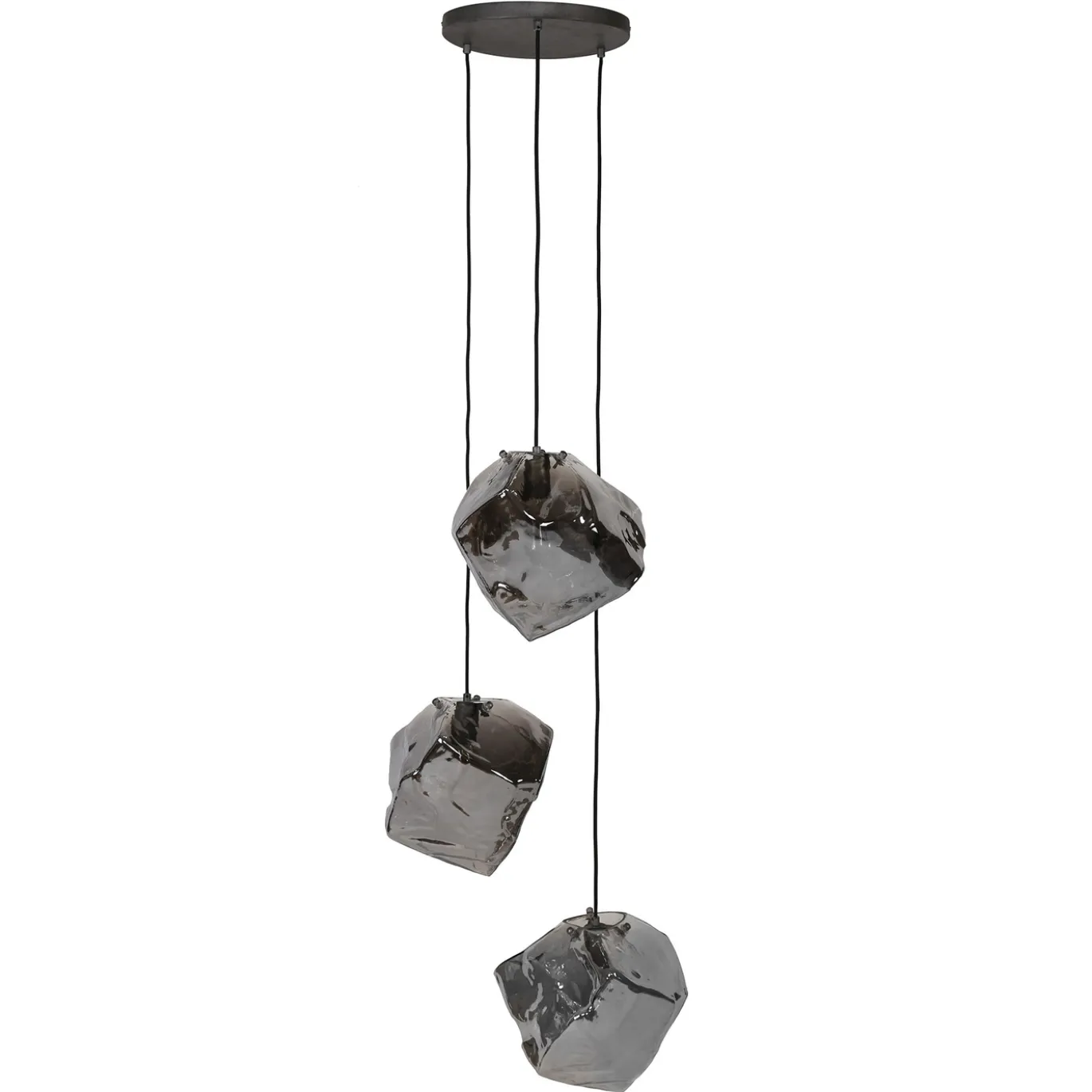 Hanglamp Rock Chrome 3-Lichts - Giga Meubel